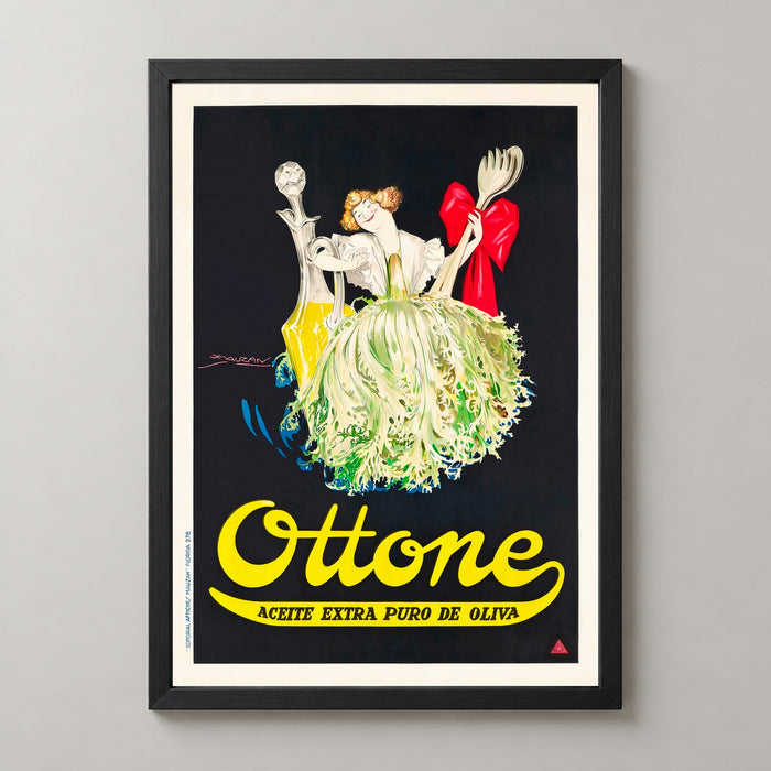 Ottone Extra Pure Olive Oil Vintage Poster – Küchenwandkunst