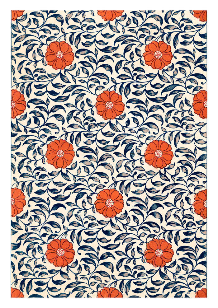 Chinese Ornament Floral Botanical Art Print