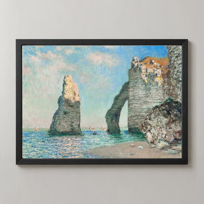 Cliffs at Étretat Art Print by Claude Monet