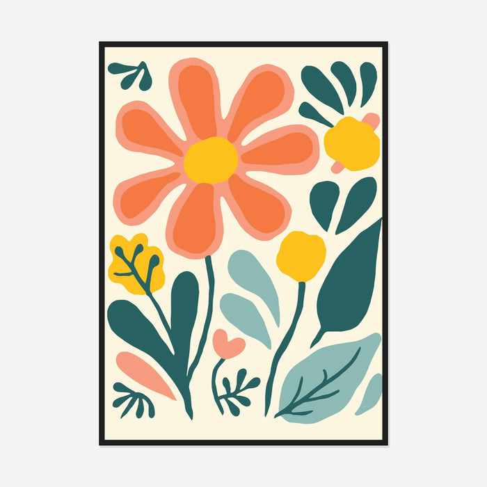 Coral Flower Study Art Print