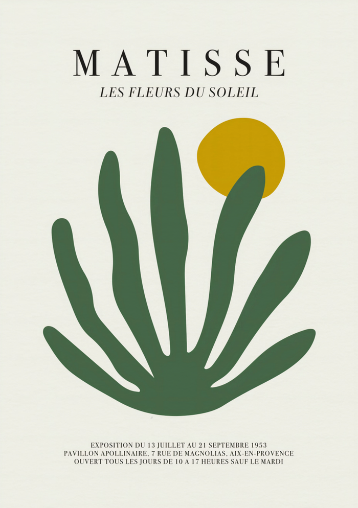 Matisse's Les Fleurs du Soleil - Elegant Botanical Art Print