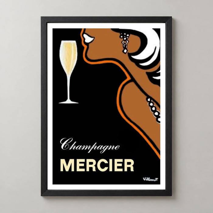Mercier Champagne Profile Poster by Villemot