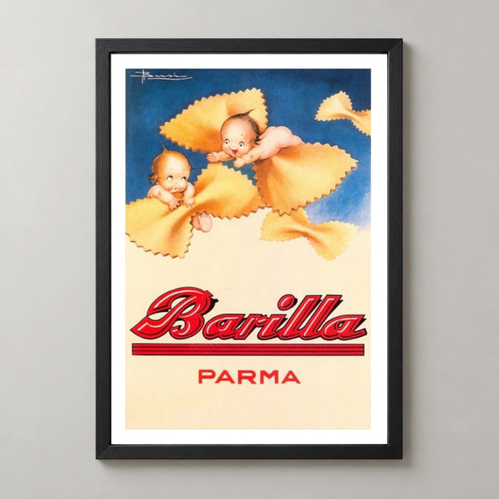 Barilla Parma Pasta Babies Poster