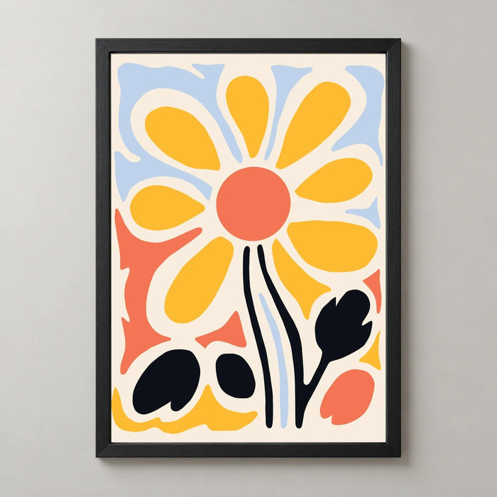 Golden Flower Study Art Print