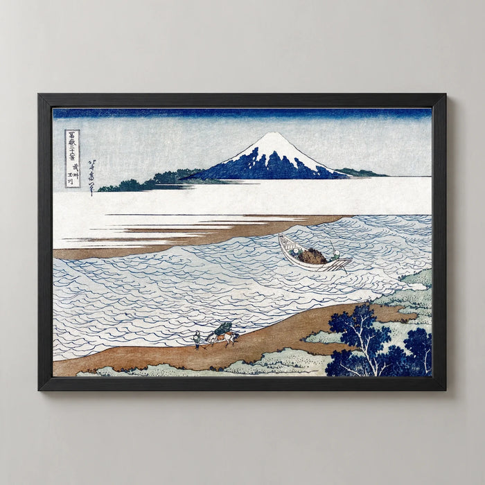 Jewel River and Mount Fuji Art Print
