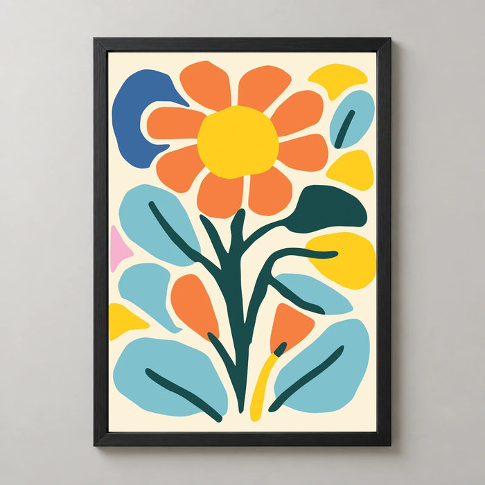 Orange Daisy Art Print