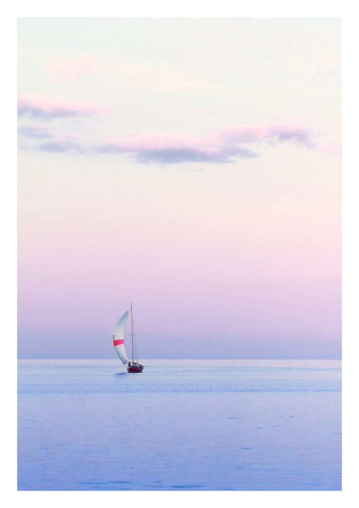 Pastel Sailing Coastal Photographic Print
