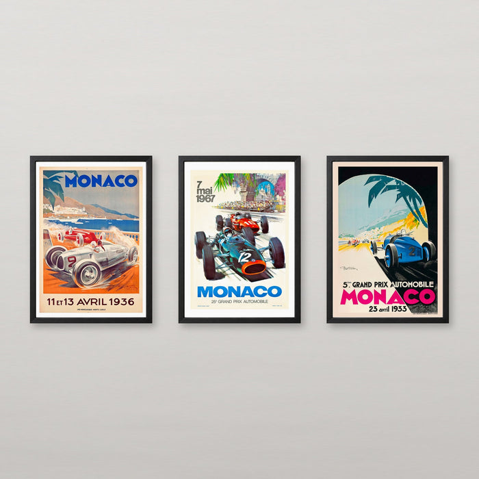 Monaco Grand Prix Set of 3