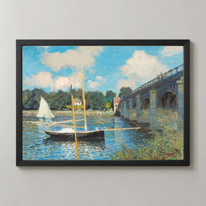 The Bridge at Argenteuil Art Print by Claude Monet