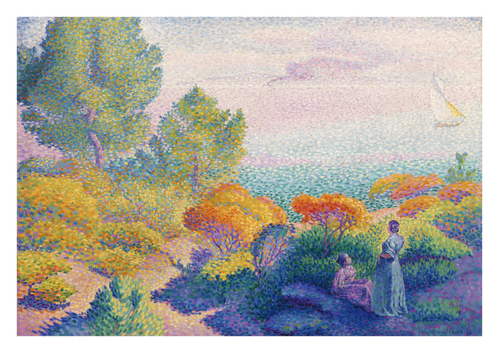 Two Women by the Shore Art Print by Henri-Edmond Cross (1896)