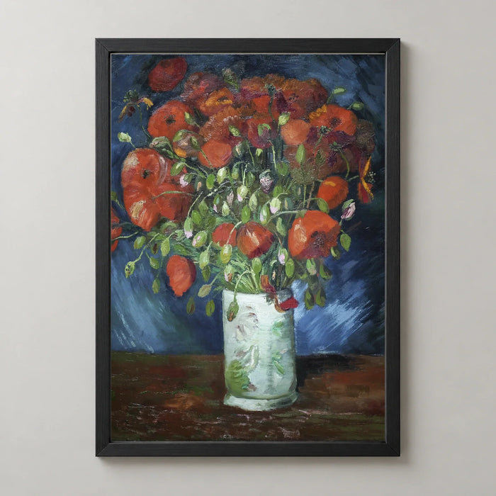 Vase with Poppies Art Print by Vincent van Gogh