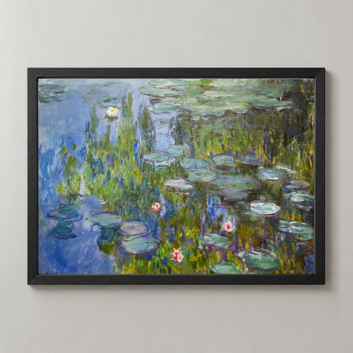 Water Lilies in Green and Blue Art Print by Claude Monet