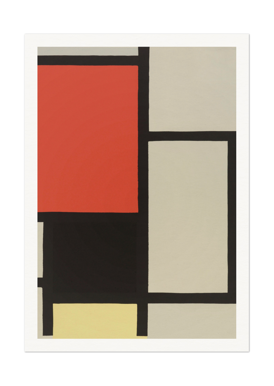 Piet Mondrian's Composition with Red, Blue, and Yellow - Abstract Art Print
