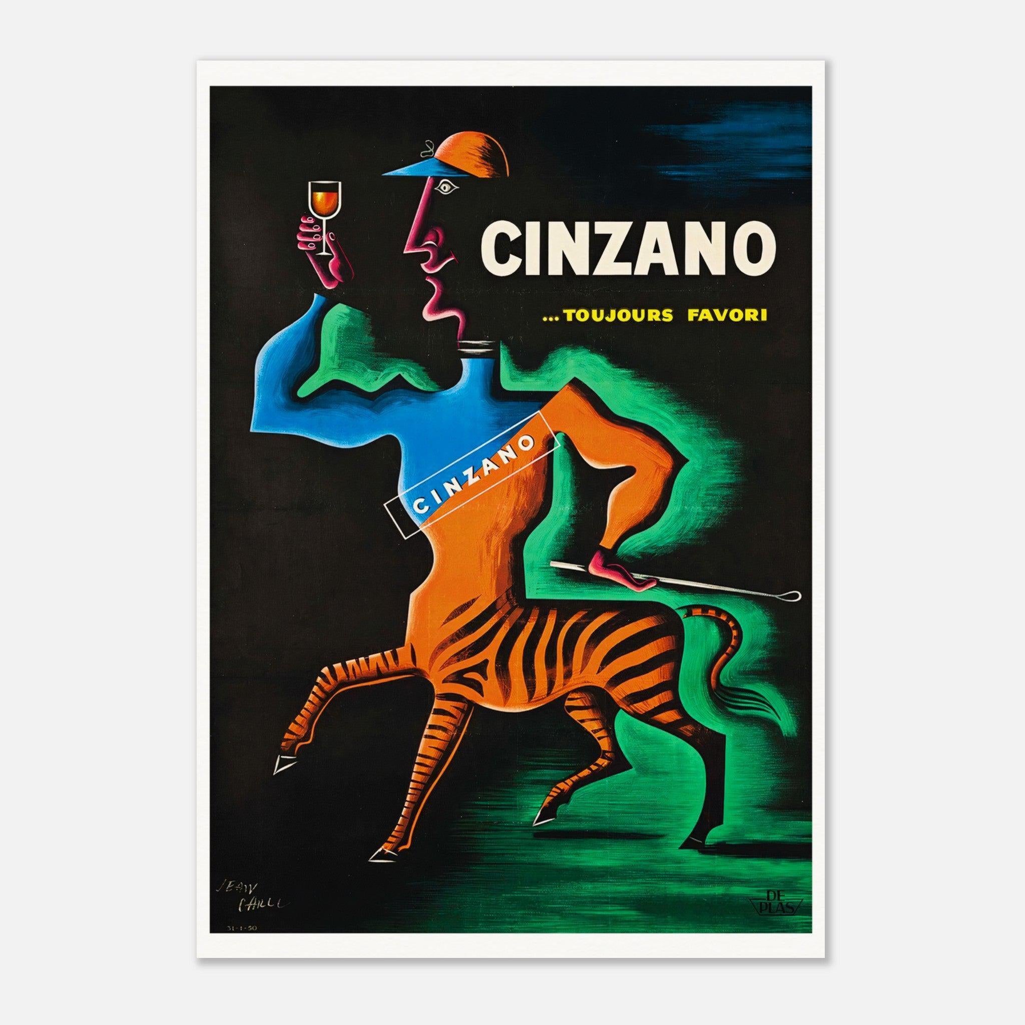 Cinzano Toujours Favori, 1950 - Vintage Alcohol Posters
