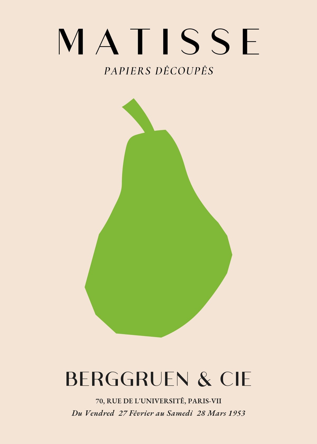 Henri Matisse - Papiers Découpés Art Print — poster only, complete unframed artwork