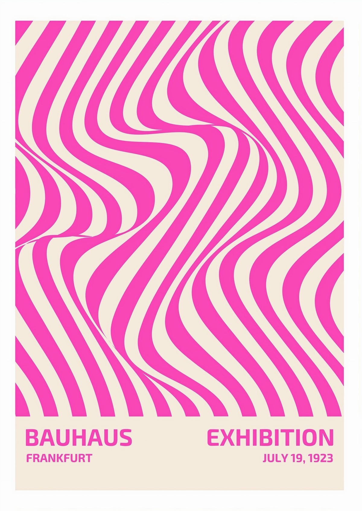 Bauhaus Frankfurt Exhibition Poster - Vintage 1923 Abstract Design Print — poster only, complete unframed artwork
