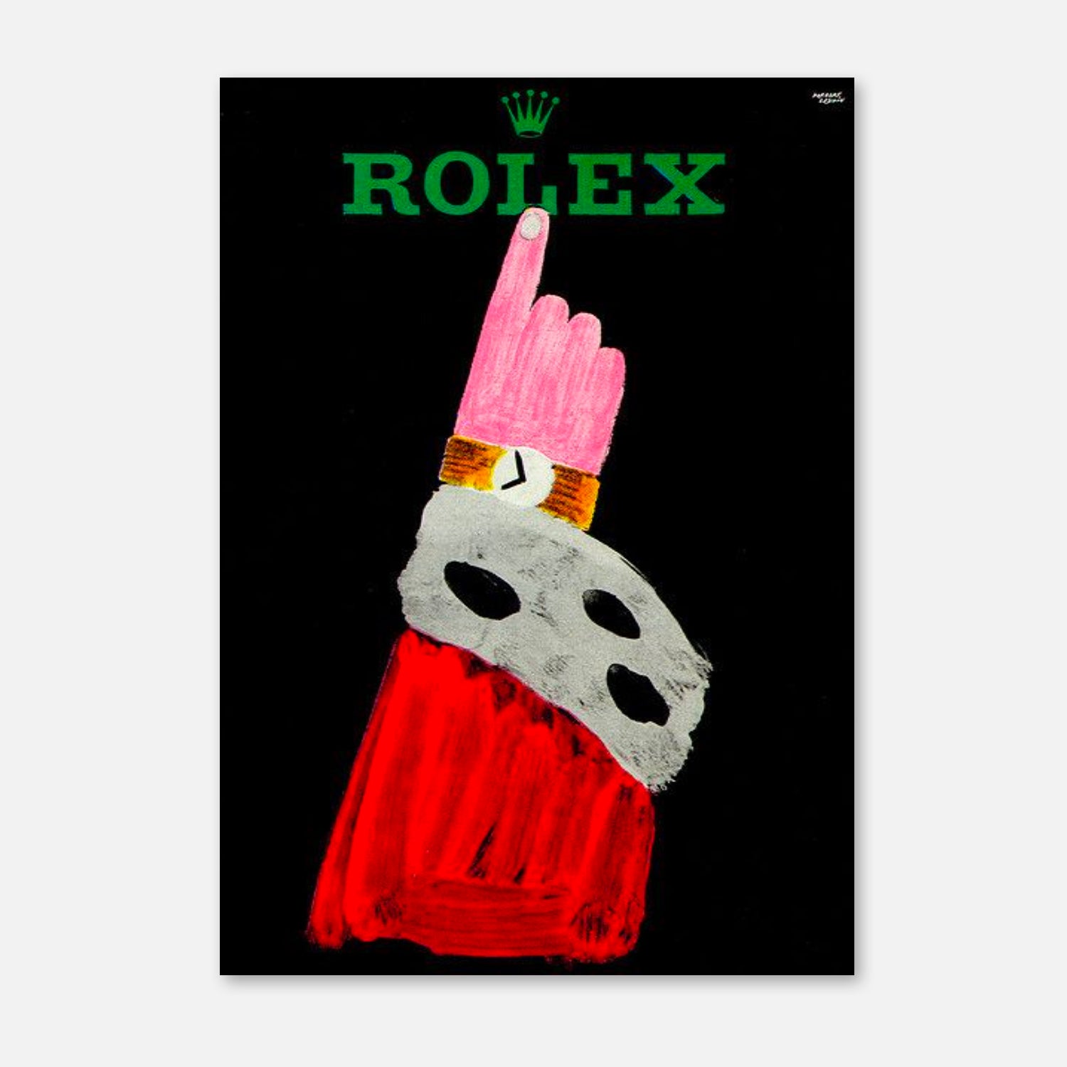 Retro Rolex Ad Art Print by Renem