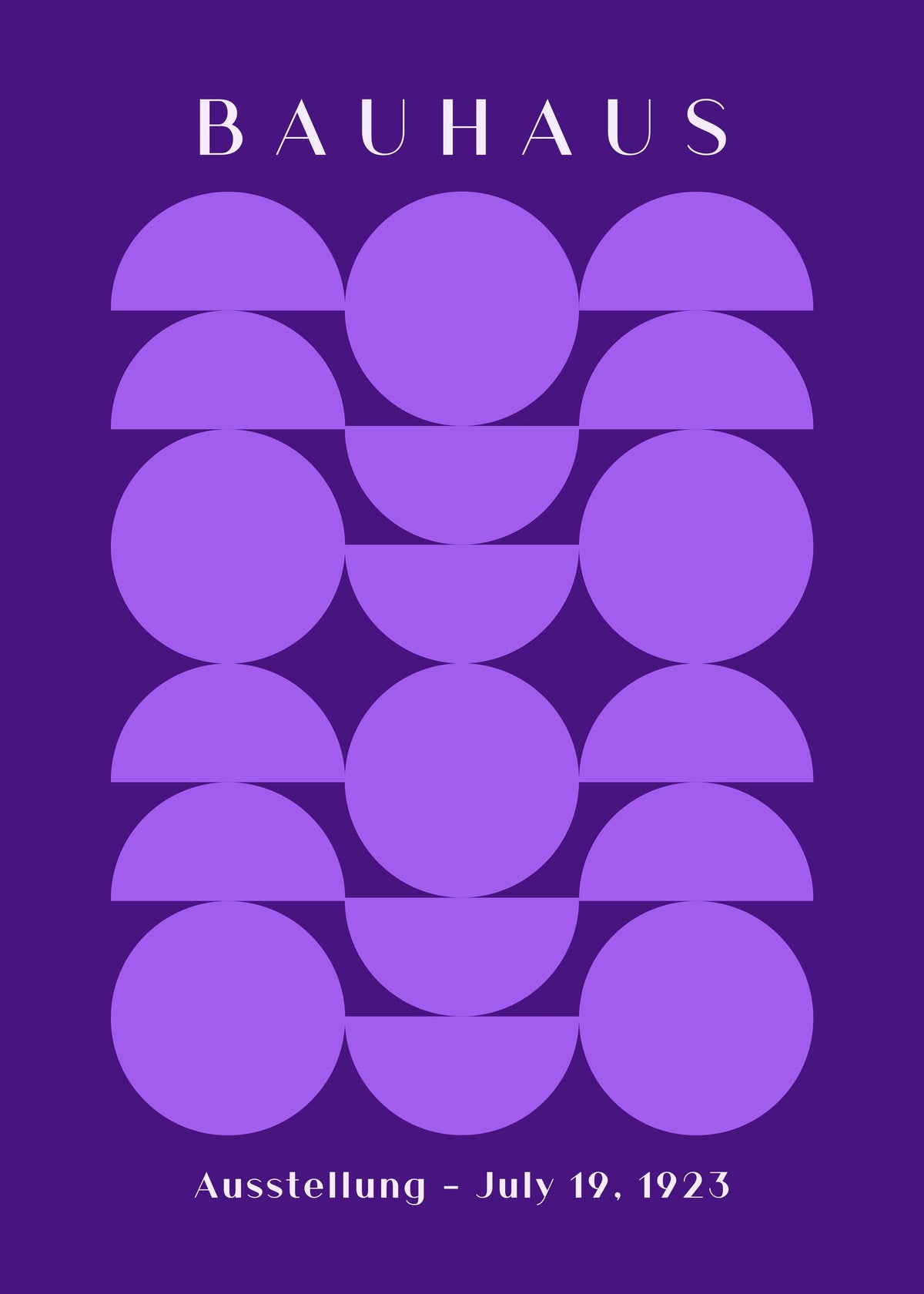 Bauhaus Ausstellung - July 19, 1923 - Modernist Geometric Print — poster only, complete unframed artwork