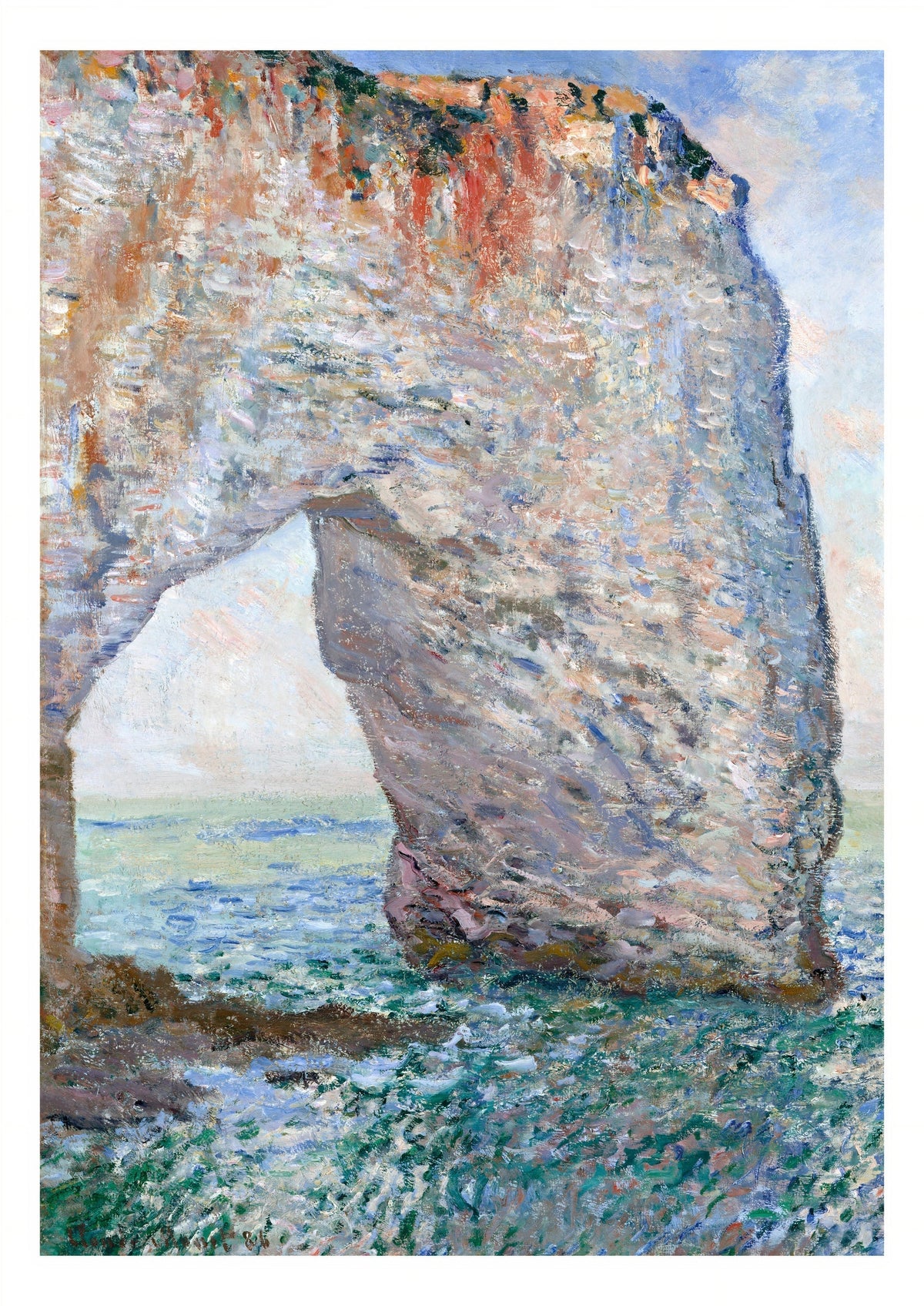 The Manneporte near Étretat (1886) by Claude Monet — poster only, complete unframed artwork