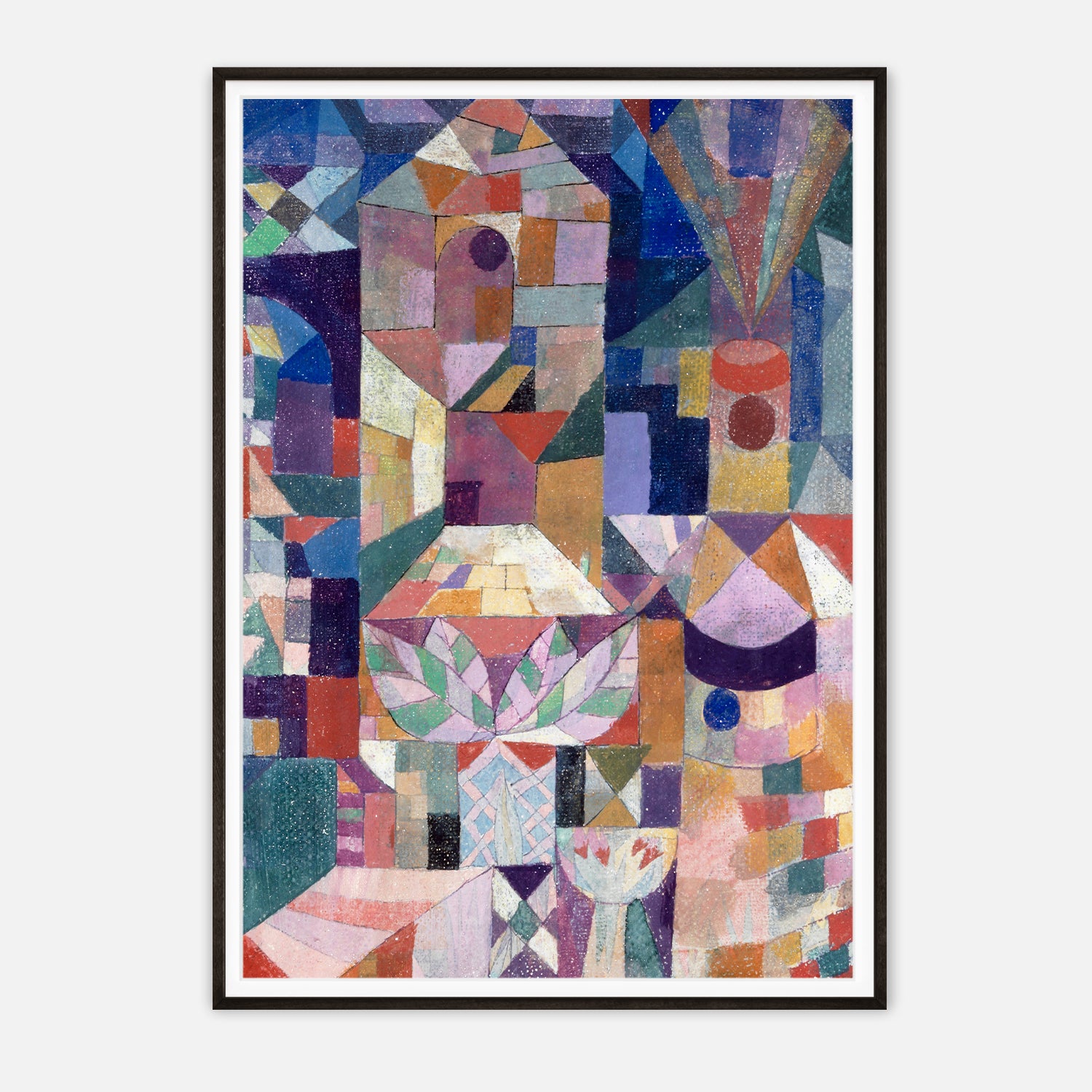 Paul Klee's Castle and Sun - Geometric Abstract Art Print