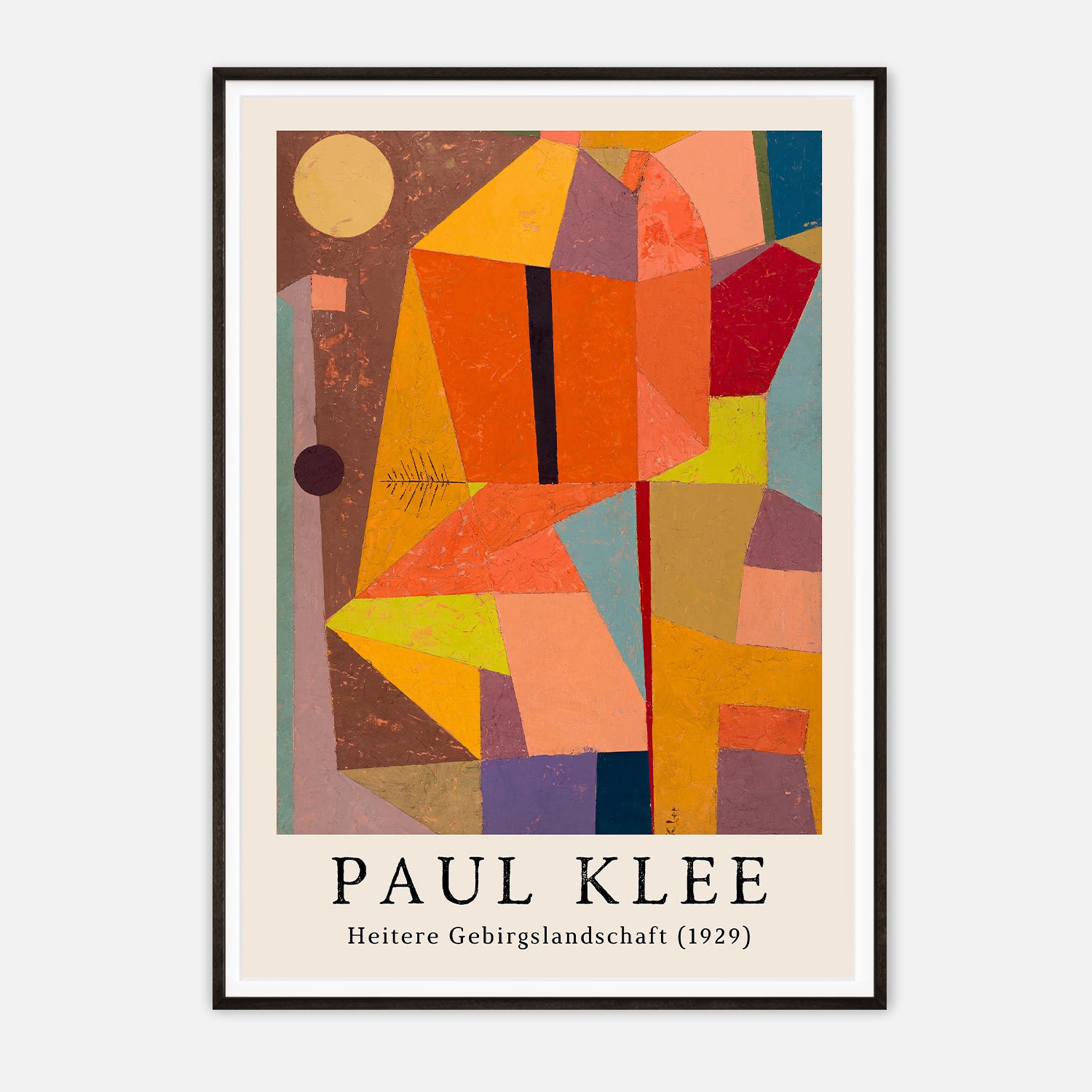 Paul Klee's Heitere Gebirgslandschaft (1929) - Vibrant Abstract Art Print