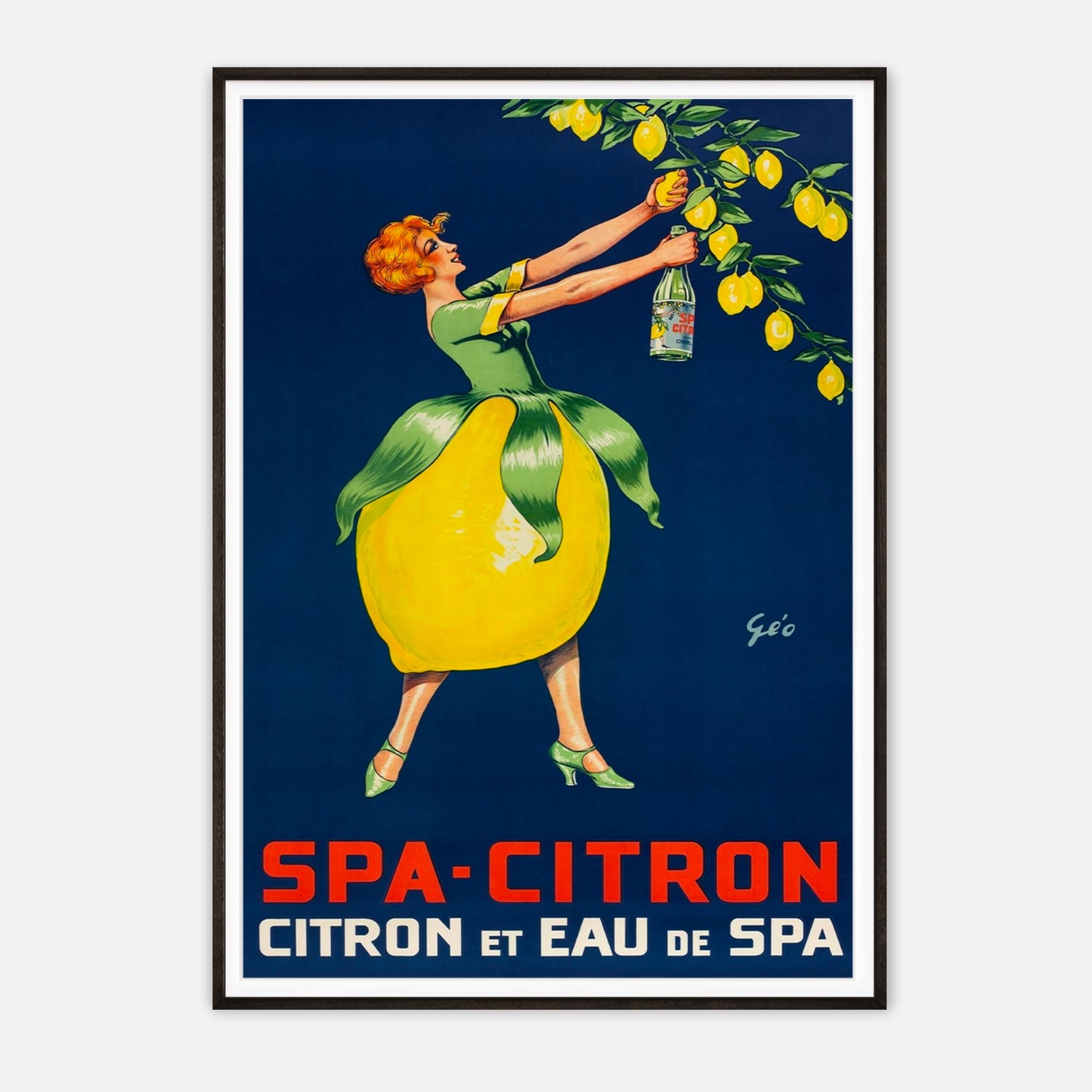 Spa-Citron Vintage Poster by Géo - French Lemon Drink Advertisement