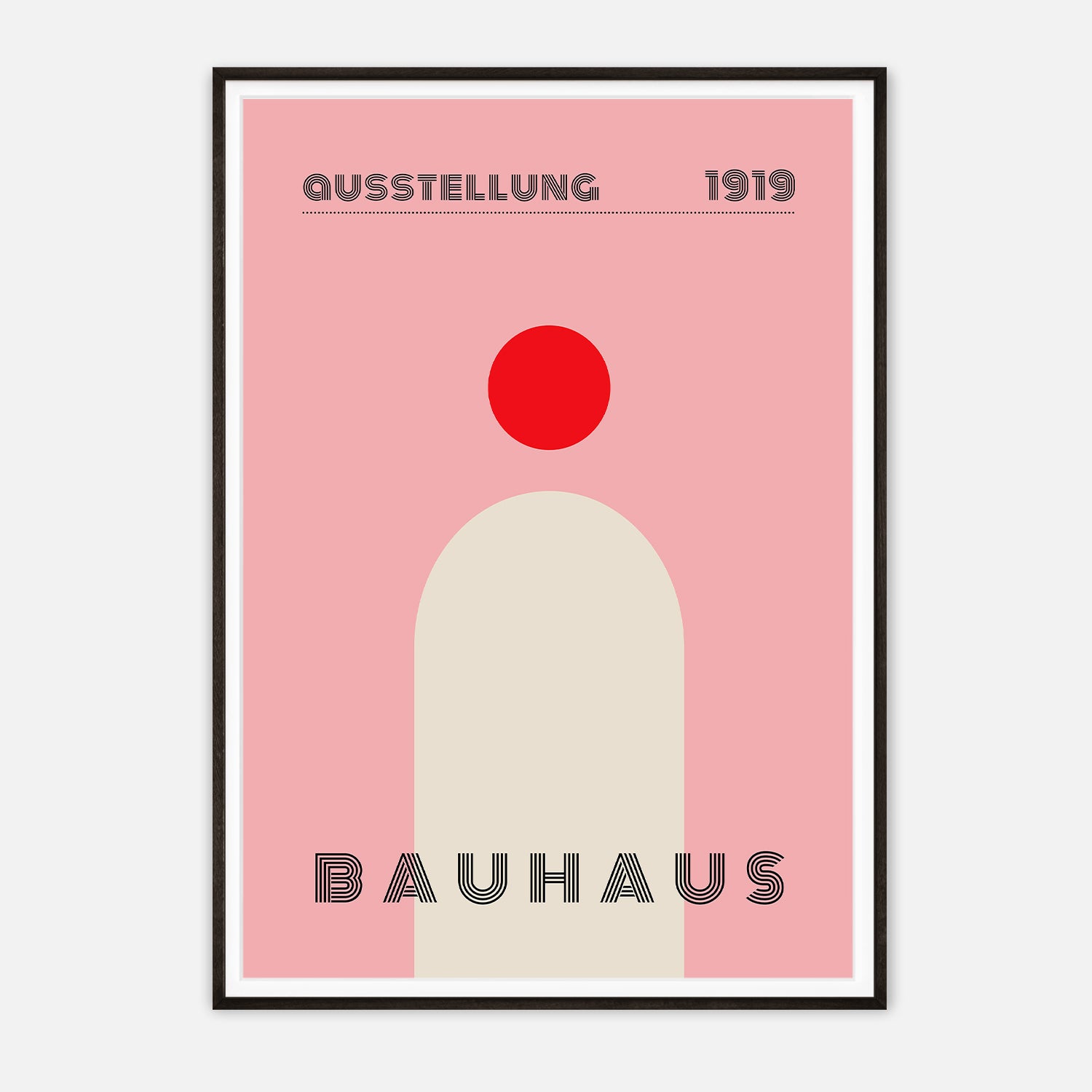 Bauhaus Ausstellung 1919 Art Print - Iconic Abstract Design