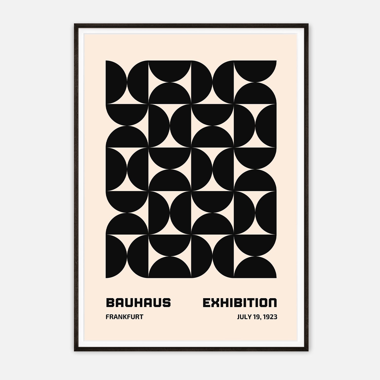 Bauhaus Exhibition Poster - 1923 Geometric Abstract Art Print