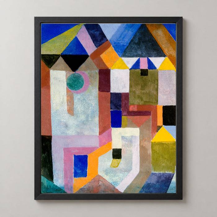 Paul Klee's Colorful Architecture - Abstract Modernist Art Print