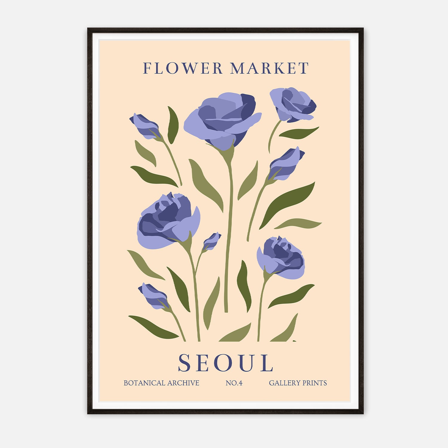 Seoul Flower Market - Botanical Archive No.4 Art Print