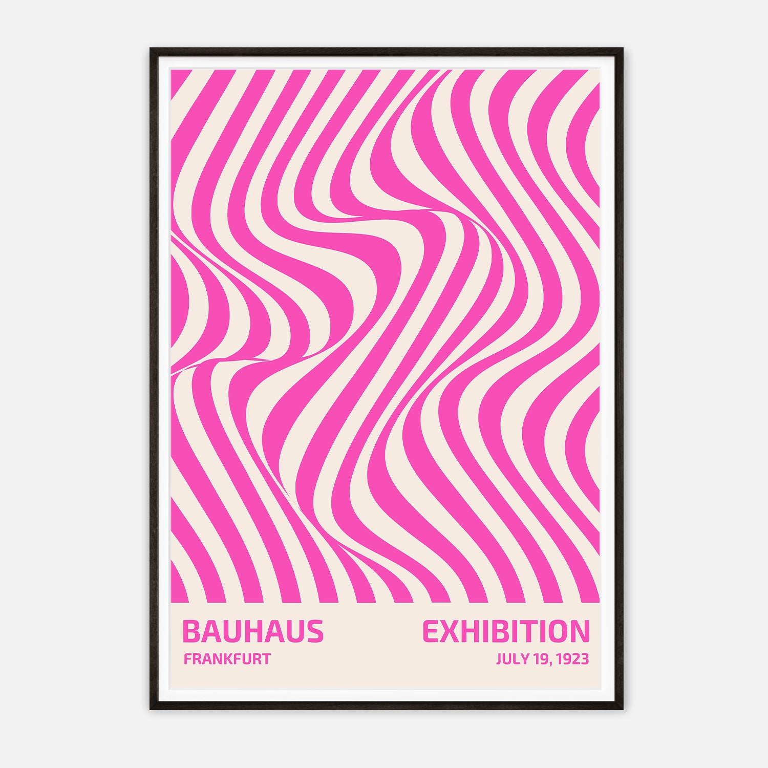 Bauhaus Frankfurt Exhibition Poster - Vintage 1923 Abstract Design Print