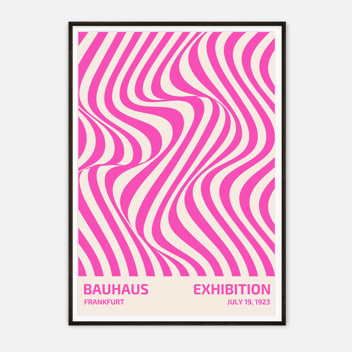 Bauhaus Frankfurt Exhibition Poster - Vintage 1923 Abstract Design Print