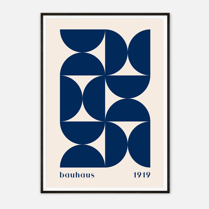 Bauhaus 1919 - Minimalist Geometric Art Print