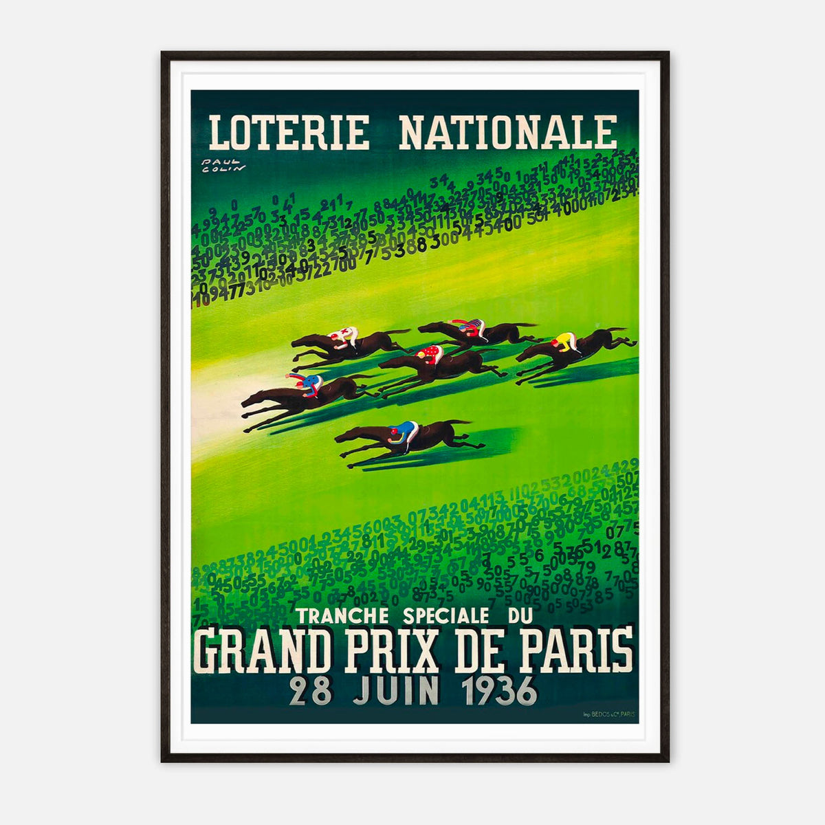 Paul Colin's Grand Prix de Paris 1936 - Vintage Horse Racing Art Print