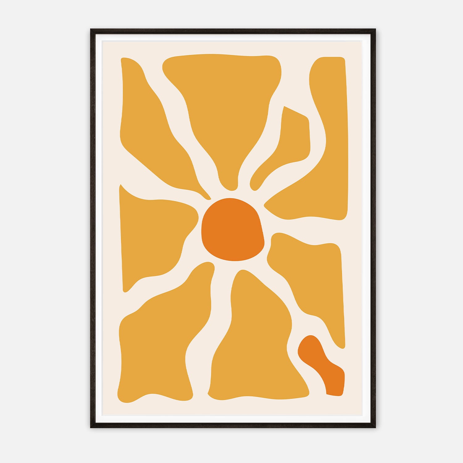 Abstract Sunburst - Bold Geometric Art Print