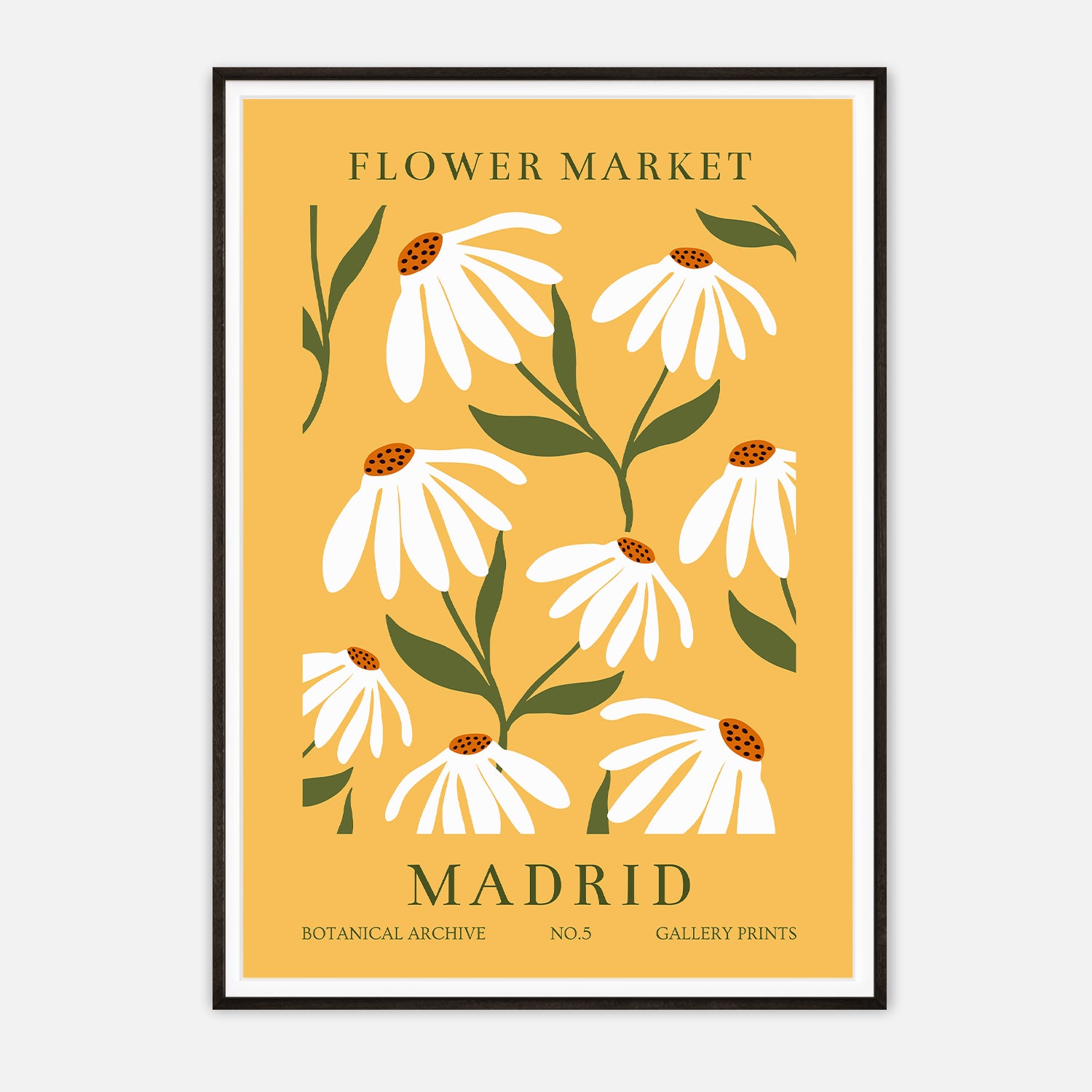 Flower Market Madrid Botanical Archive No.5 Gallery Prints - Floral Art Print