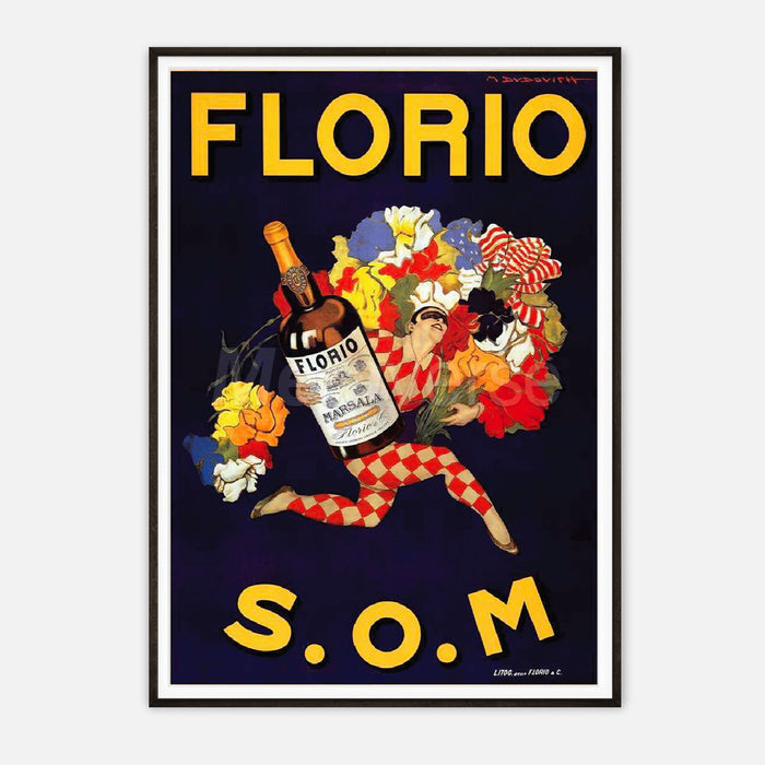 Florio Marsala Vintage Advertising Poster Art Print