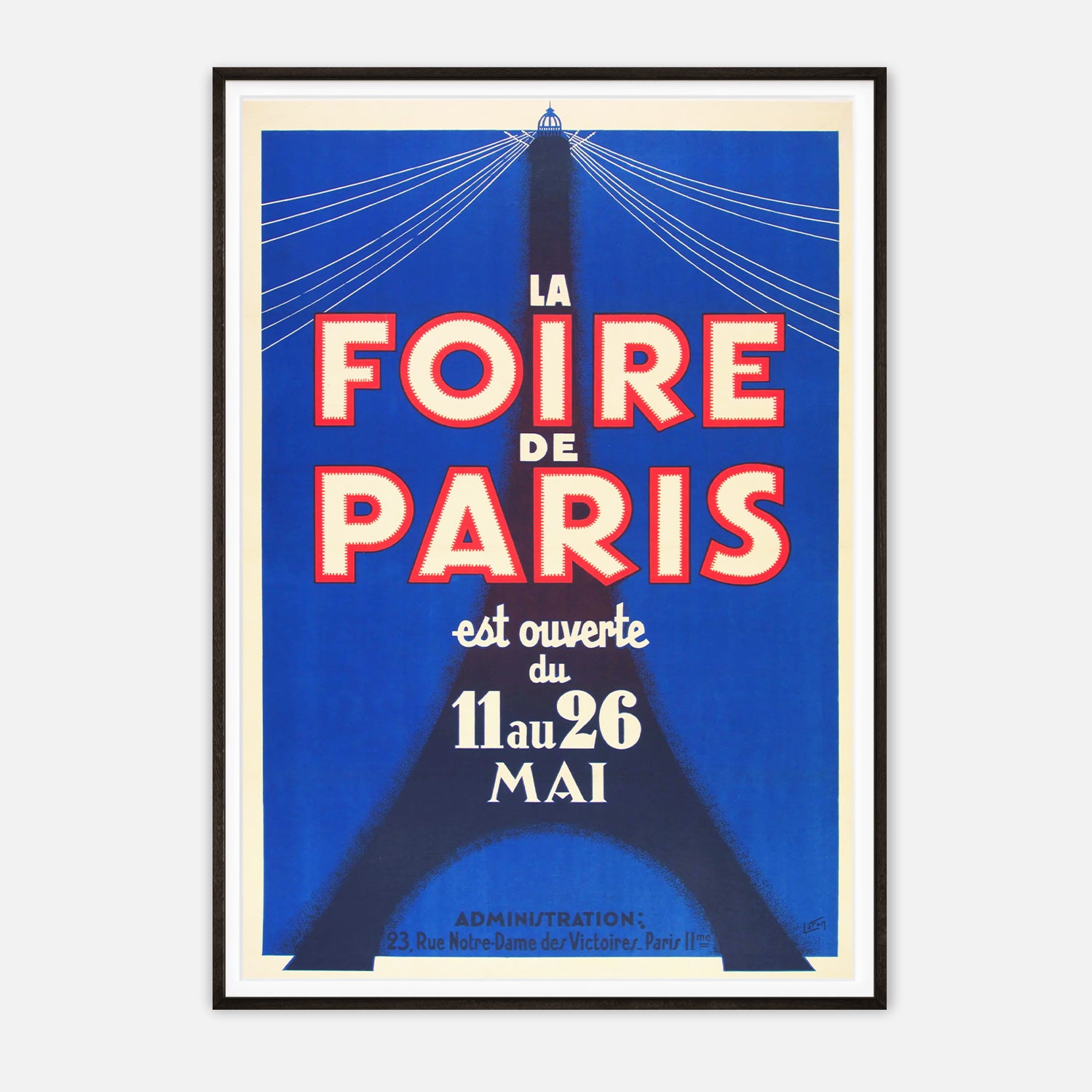 La Foire de Paris Vintage Poster - Classic French Event Advertisement