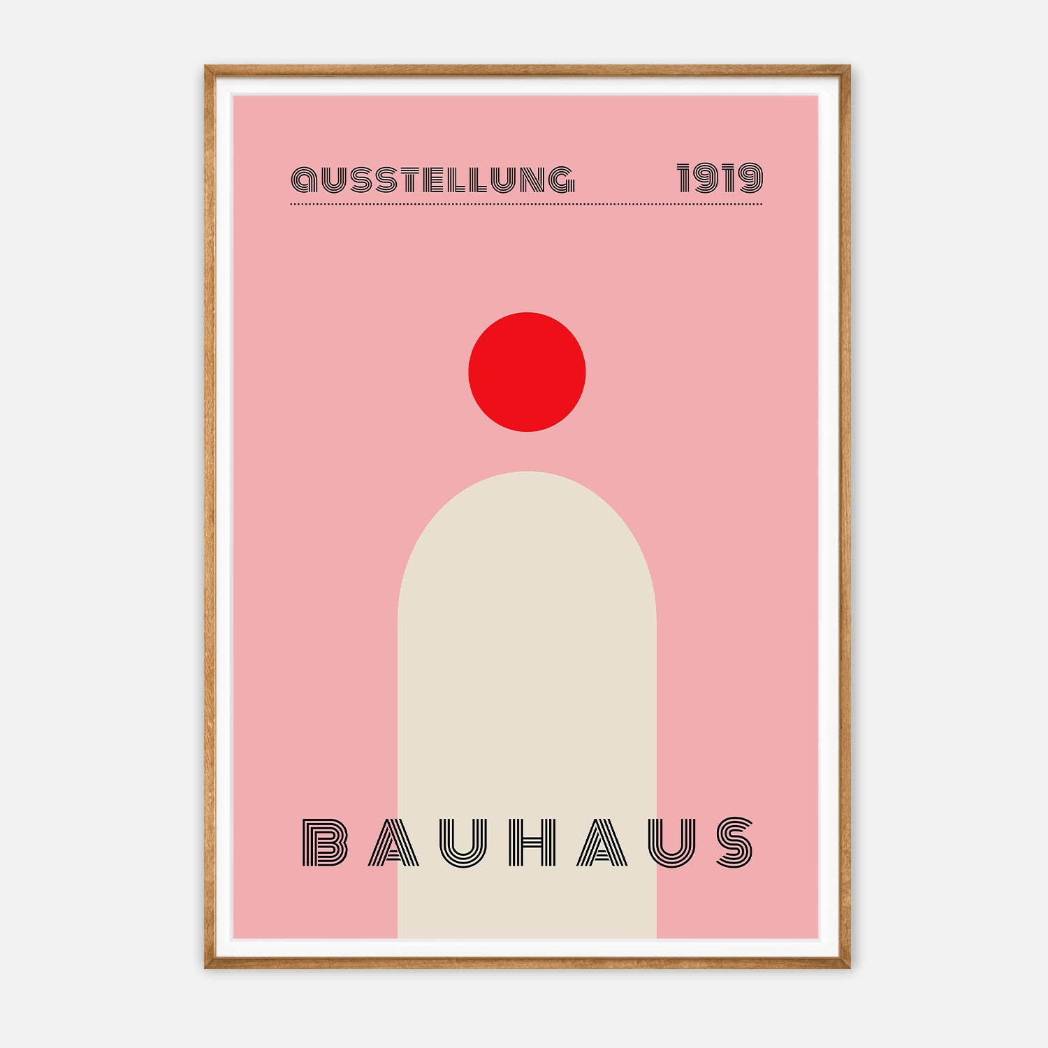 Bauhaus Ausstellung 1919 Art Print - Iconic Abstract Design