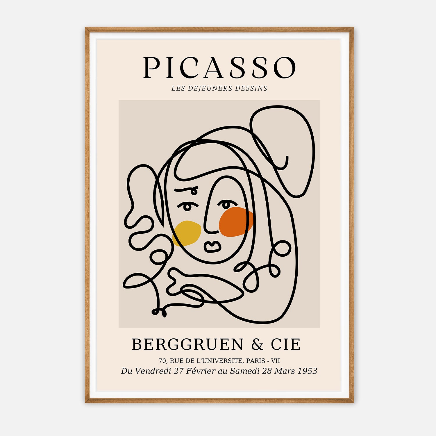 P. Picasso - Les Dejeuners Dessins Art Poster Print
