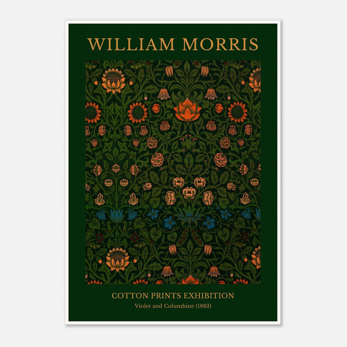 William Morris - Cotton Prints Exhibition, Violet and Columbine (1883)