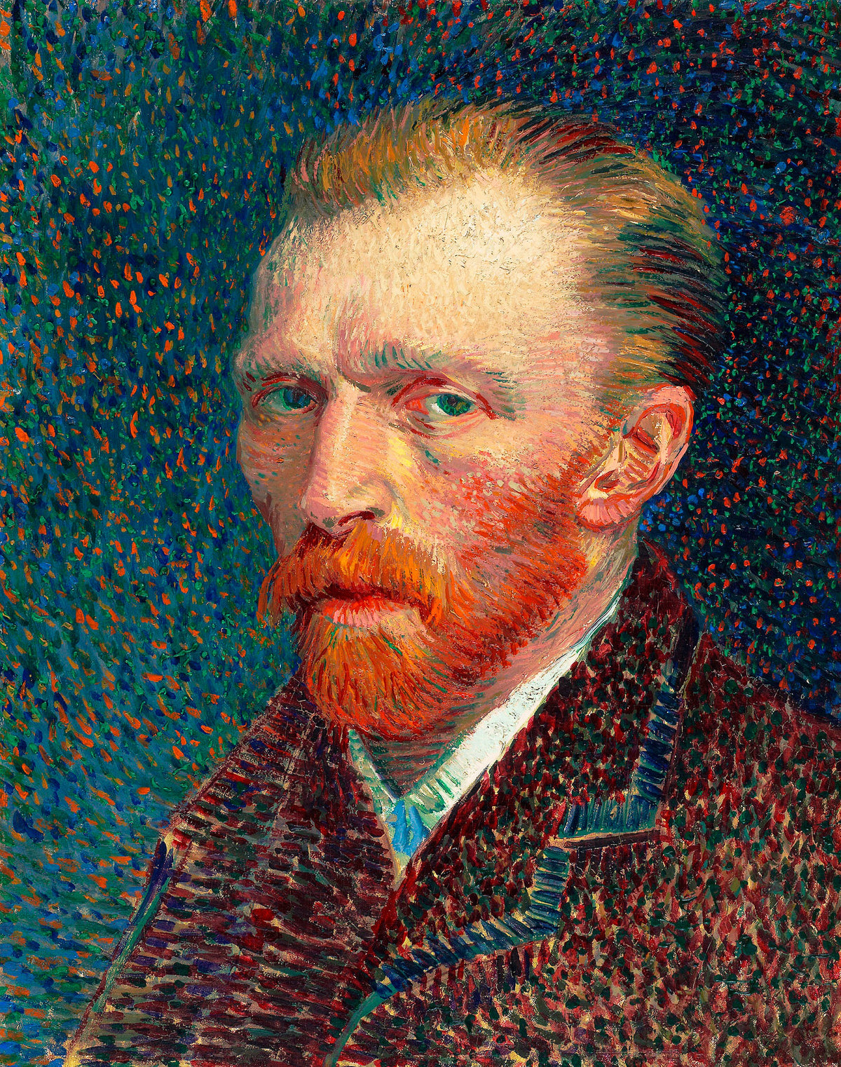 Vincent van Gogh's Self-Portrait - Iconic Post-Impressionist Art Print — poster only, complete unframed artwork