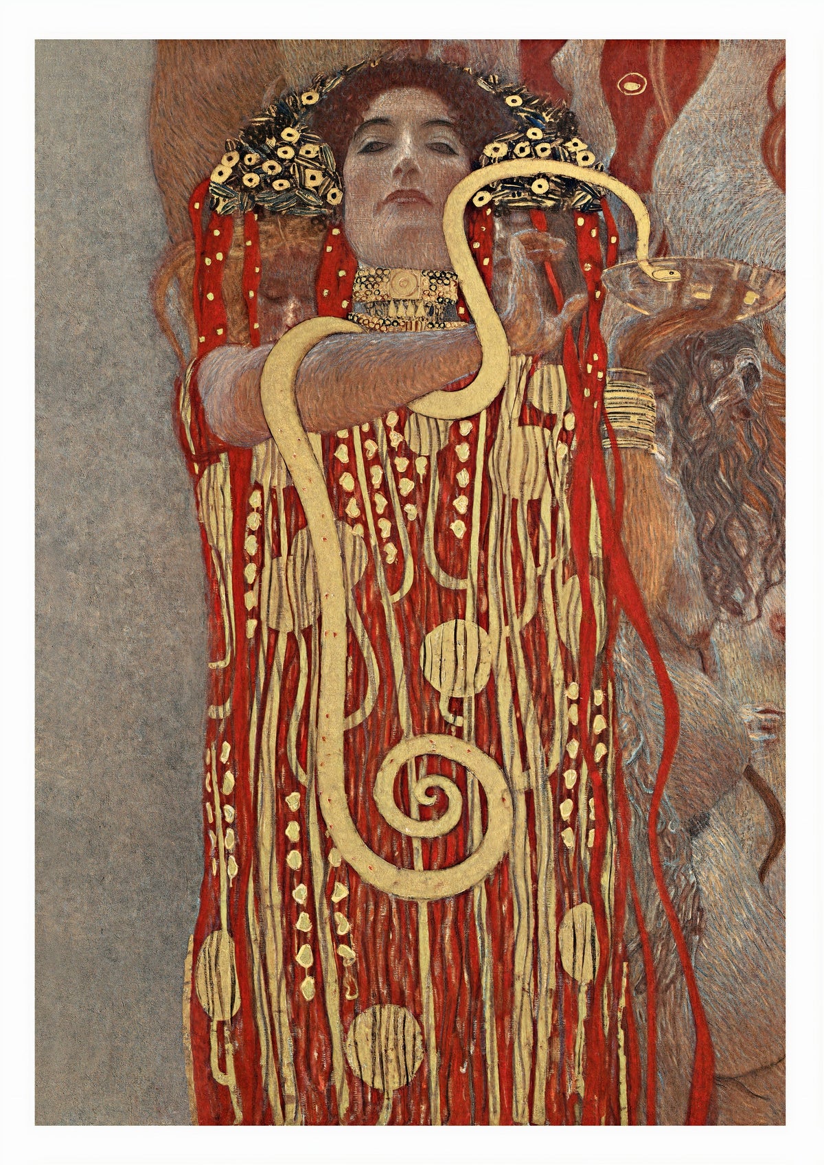 Gustav Klimt's Hygieia (1907) - Iconic Art Nouveau Print — poster only, complete unframed artwork