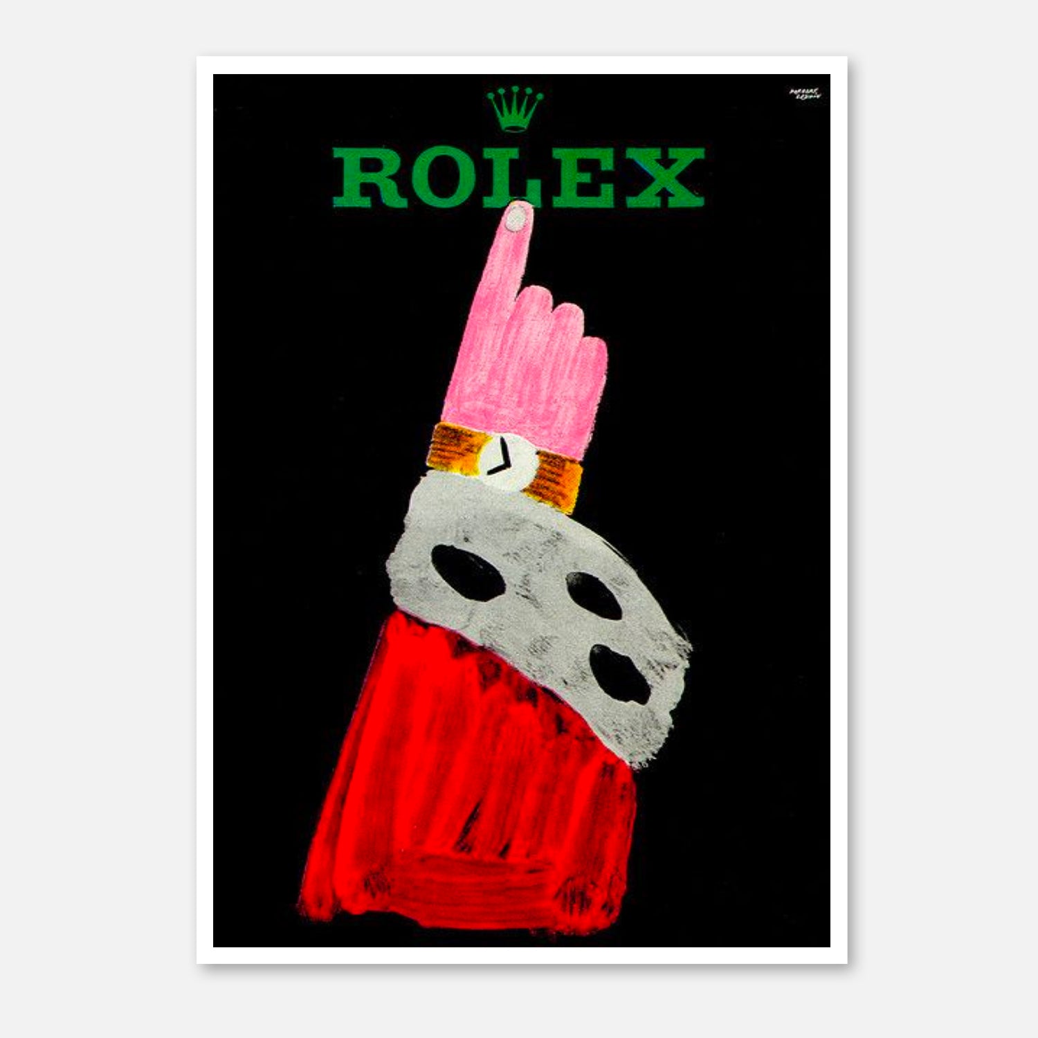 Retro Rolex Ad Art Print by Renem