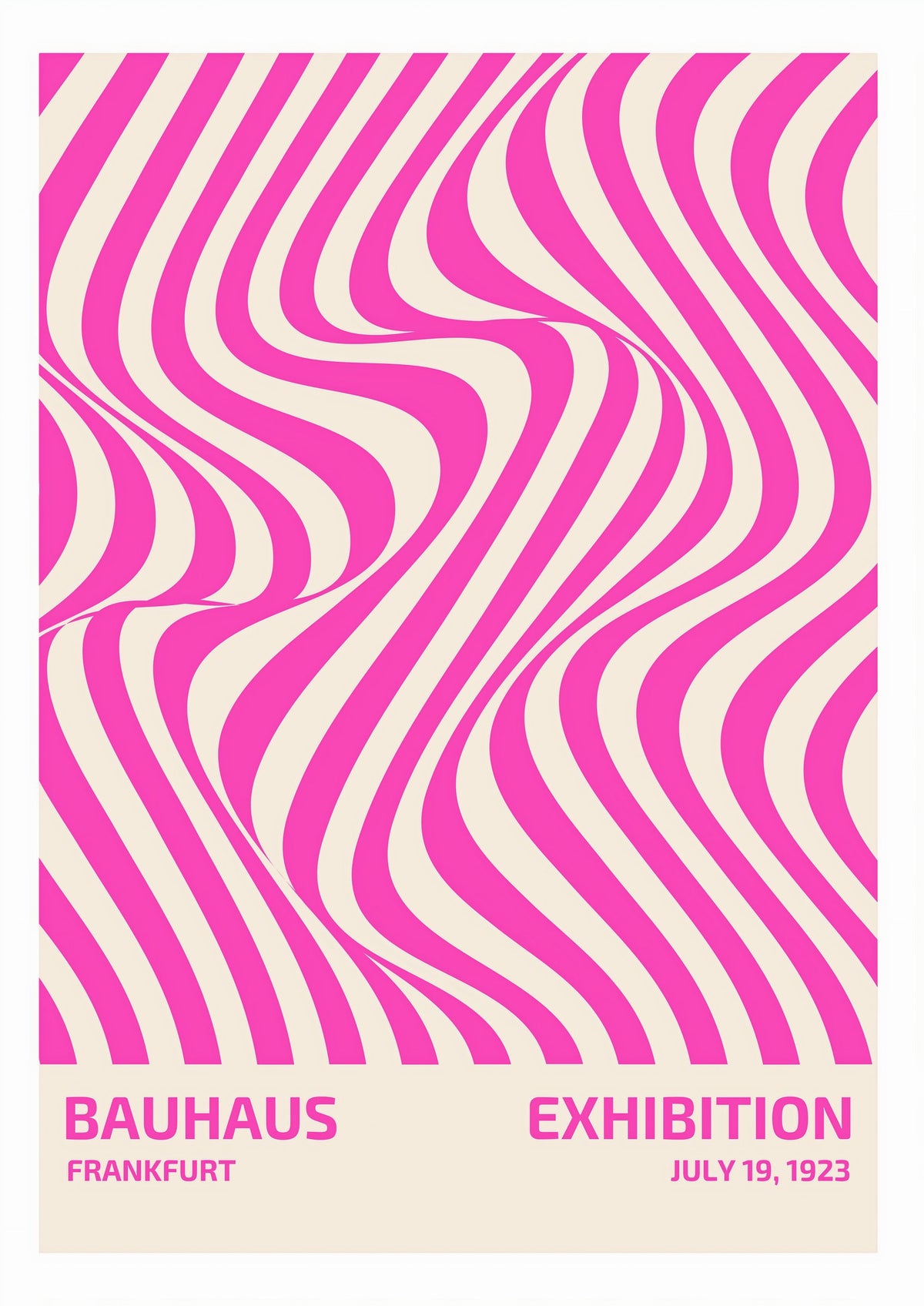 Bauhaus Frankfurt Exhibition Poster - Vintage 1923 Abstract Design Print — poster only, complete unframed artwork