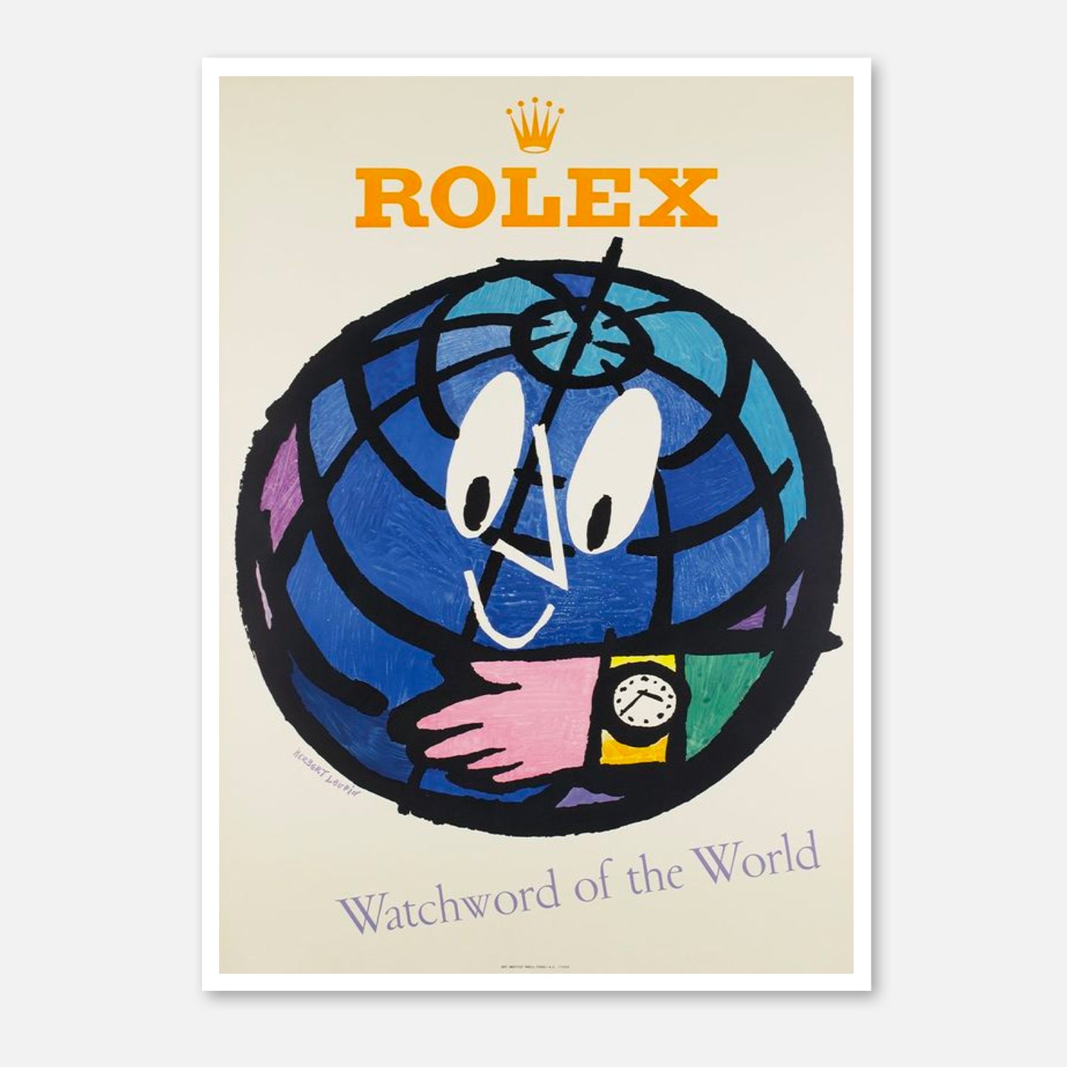 Rolex Vintage Print by Herbert Leupin