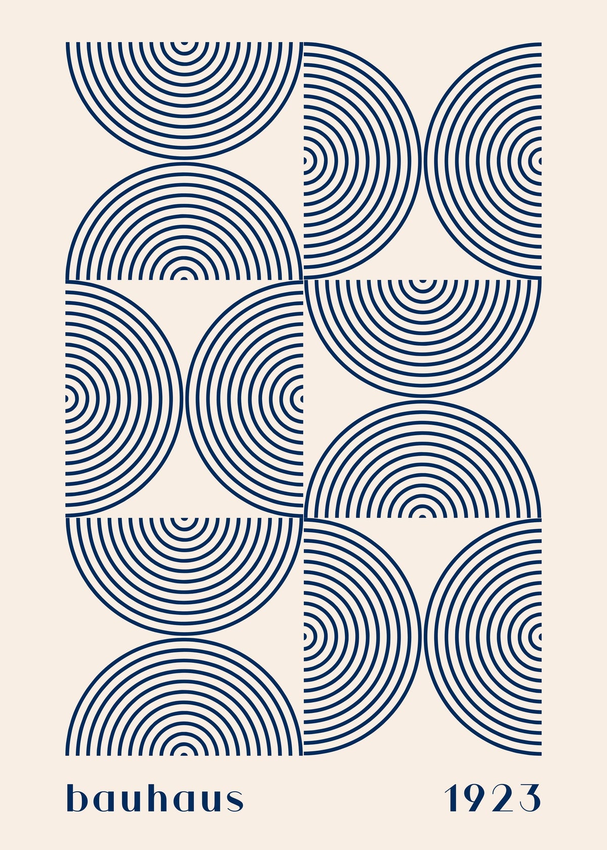 Bauhaus 1923 - Geometric Art Print — poster only, complete unframed artwork