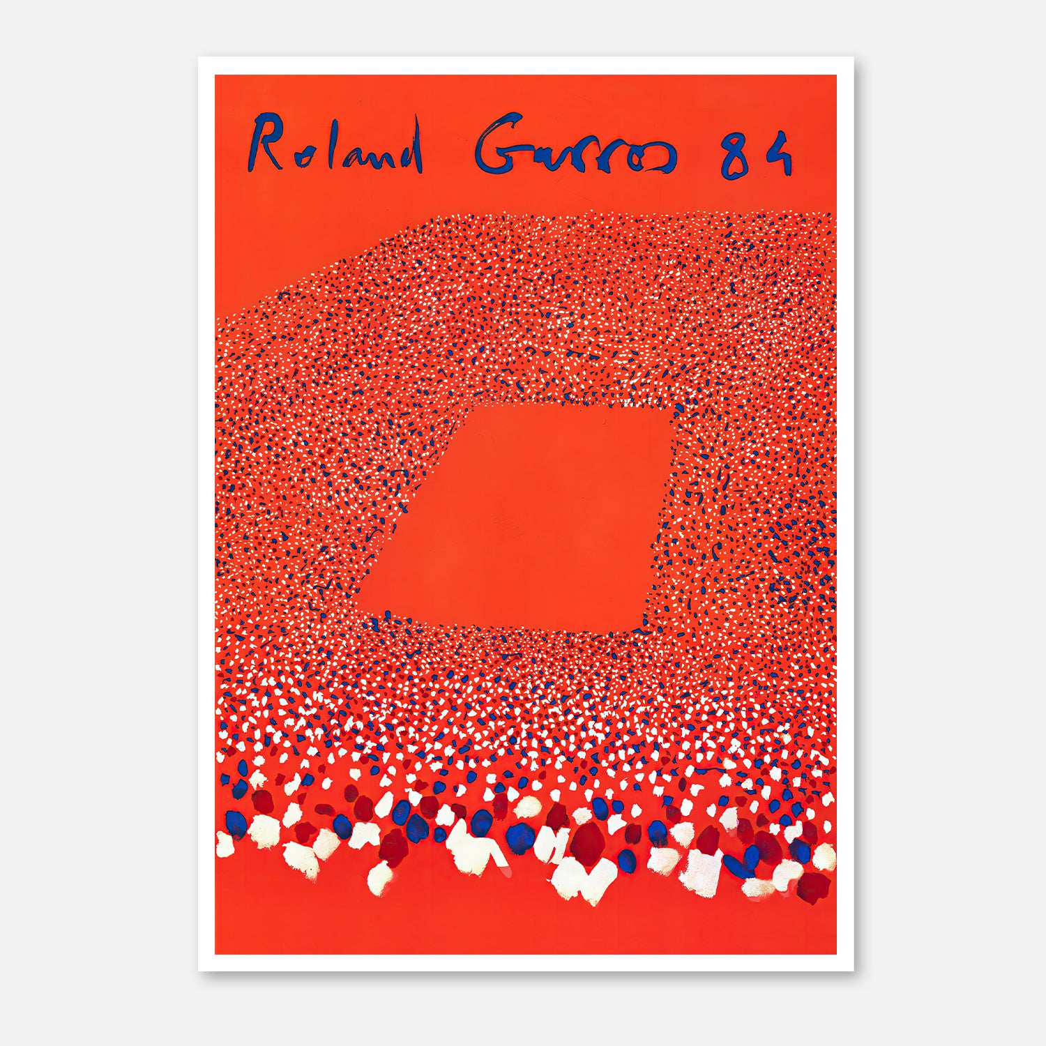 Roland Garros 84 Tennis Poster