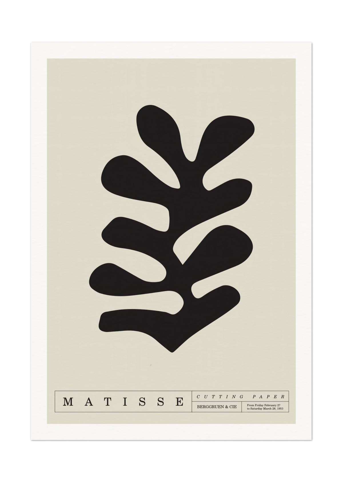 Henri Matisse - Bold Black Cutout Art Print