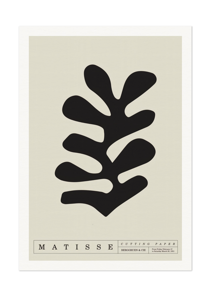 Henri Matisse - Bold Black Cutout Art Print
